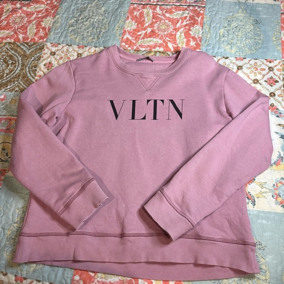 Valentino Blush VLTN Logo Sweatshirt size small - Picture 5 of 14